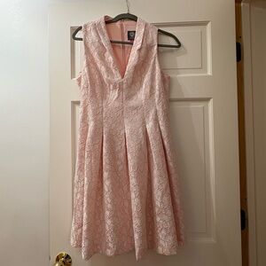 Vince Camuto Pink Textured Mini Dress